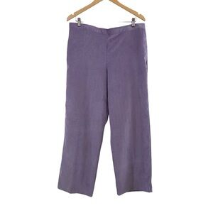 Corduroy Pants Purple Lavender Pull-On Pant Alfred Dunner Women’s Plus Size 16